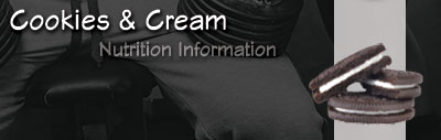 Barbarian - Cookies & Cream _ Nutrition Information